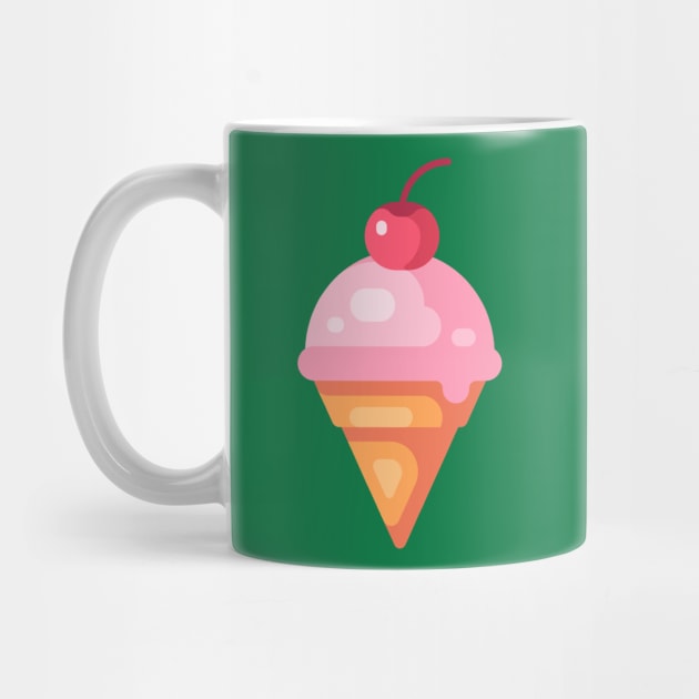 Cherry Ice Cream Cone by IvanDubovik